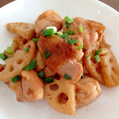 オイスターしょうゆで☆鶏肉とレンコンの中華炒め